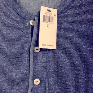 Ralph Lauren Polo Waffle-Knit Henley Maxidress